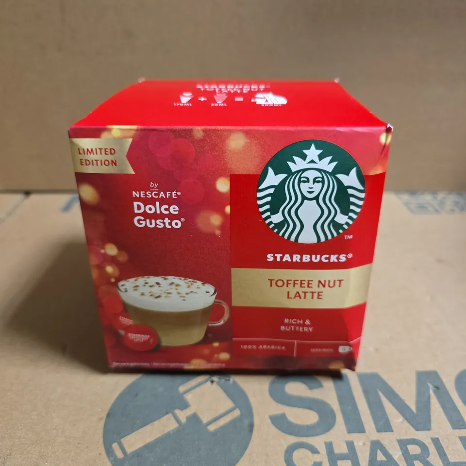 STARBUCKS DOLCE GUSTO TOFFEE NUT LATTE CAPSULES – 3 X 127G