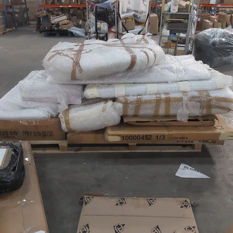 PALLET OF ASSORTED FURNITURE PARTS 