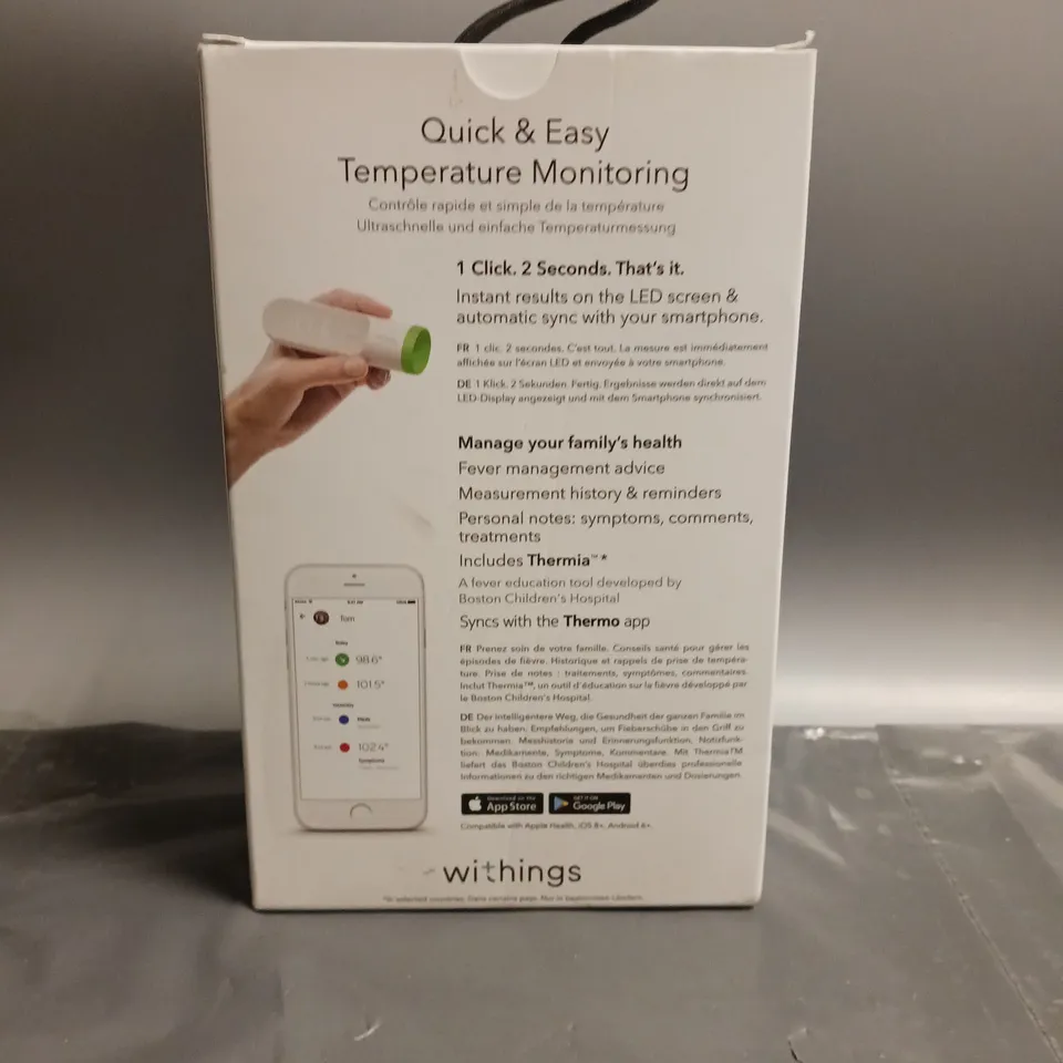 WITHINGS SMART TEMPORAL THERMOMETER 