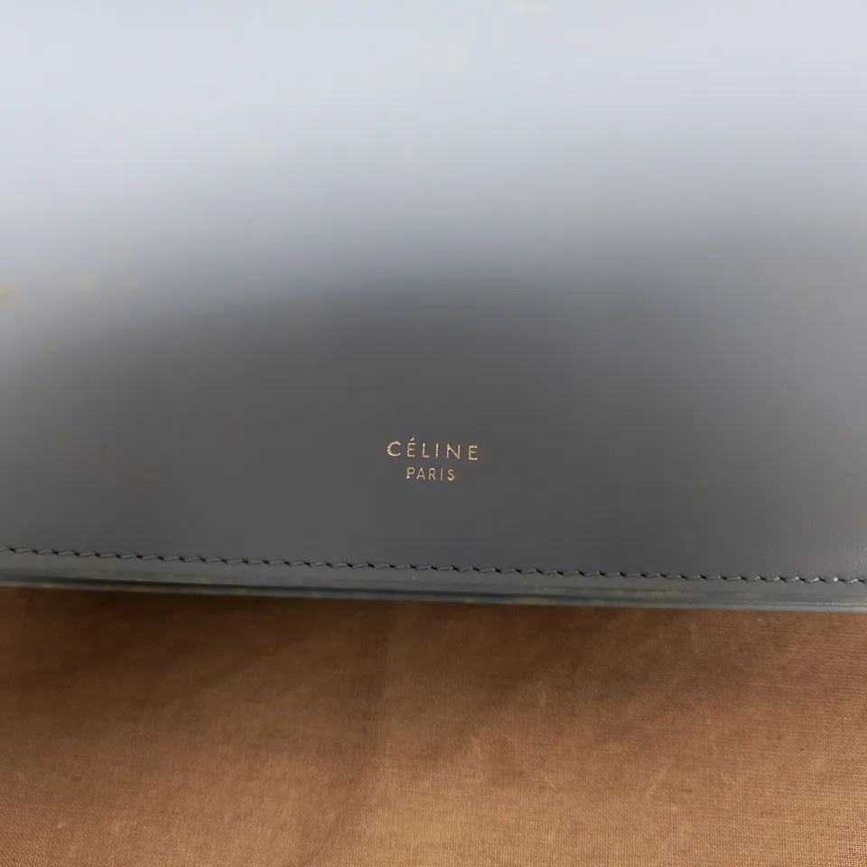 CELINE PARIS IN LIGHT BLUE CLUTCH BAG