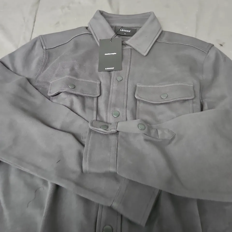 LEGEND OVERSHIRT DARK GREY - SIZE L