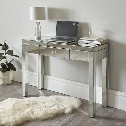 BOXED GRADE 1 PARISIAN MIRRORED DRESSING TABLE (1 BOX) - COLLECTION ONLY