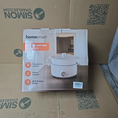 HOMESMART ELECTRIC HOT POT COOKER – BOXED, MULTI-PURPOSE KITCHEN APPLIANCE