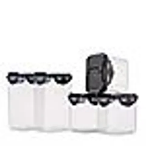 LOCKNLOCK SET OF 5 FLIP JARS IN PEARL