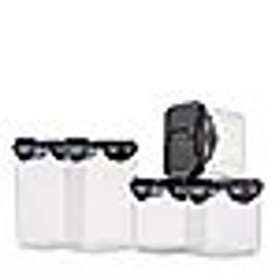 LOCKNLOCK SET OF 5 FLIP JARS IN PEARL