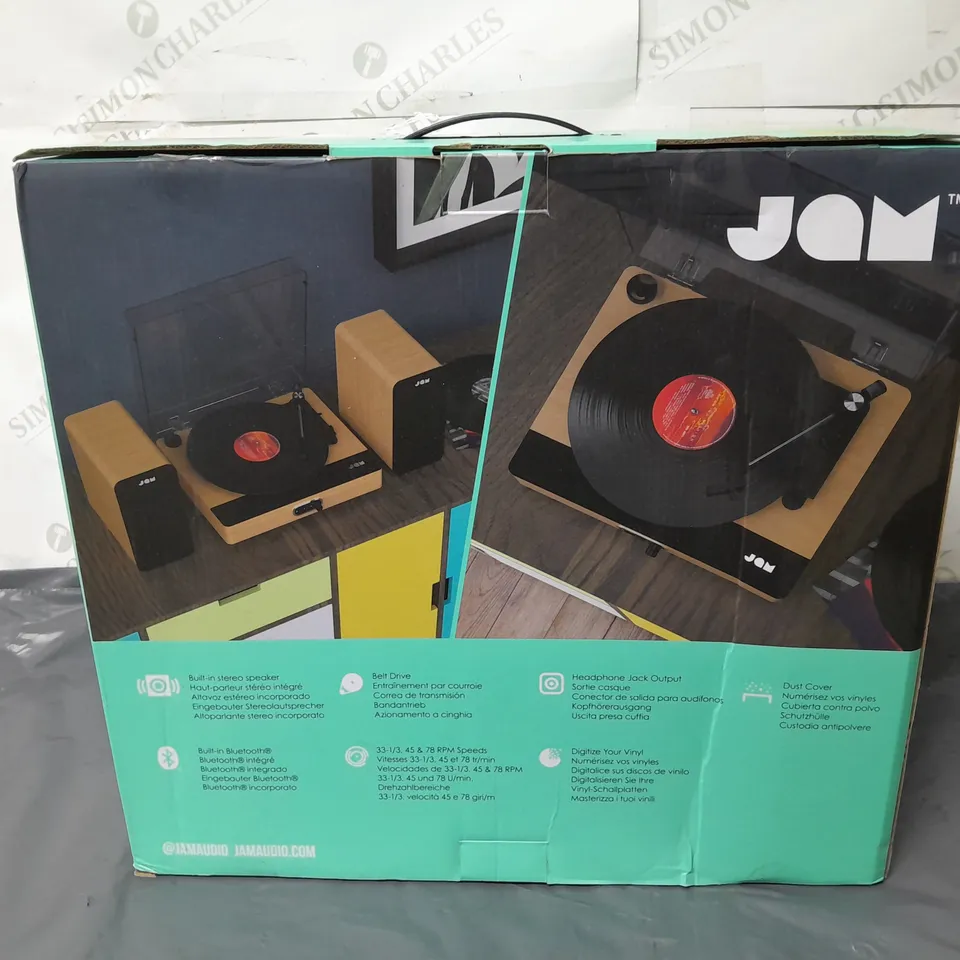 LOT OF 4 BOXED JAM BLUETOOTH SOUND STREAM+ TURNTABLES