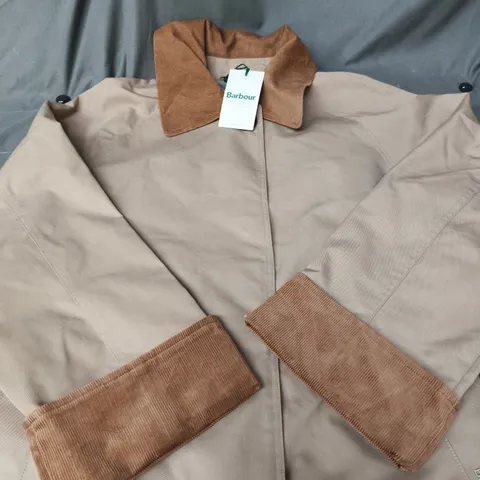 BARBOUR INTERNATIONAL REAGAN SP JACKET – HONEY/ANCIENT, UK 14 (L)