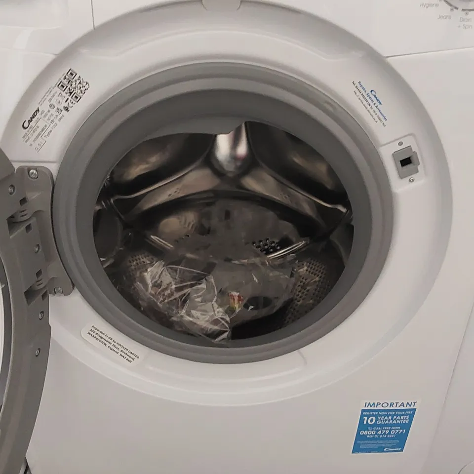 CANDY SMART CS149TE FREE STANDING WASHING MACHINE, 9 KG LOAD, 1400 RPM, ANDROID APP ENABLED, 16 PROGRAMMES, WHITE [ENERGY CLASS D]