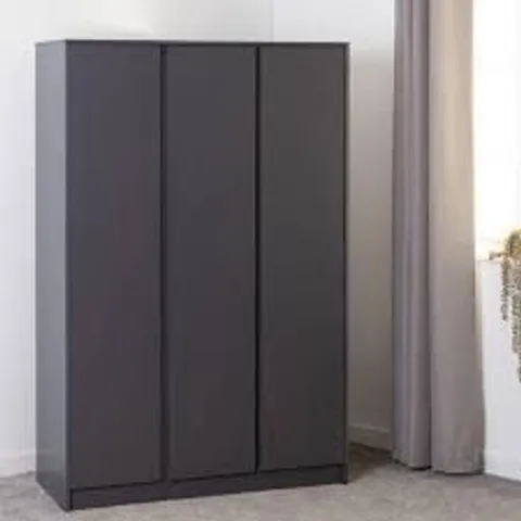 BOXED DUNELM MALVERN 3 DOOR WARDROBE GREY COLOUR (3 BOXES)
