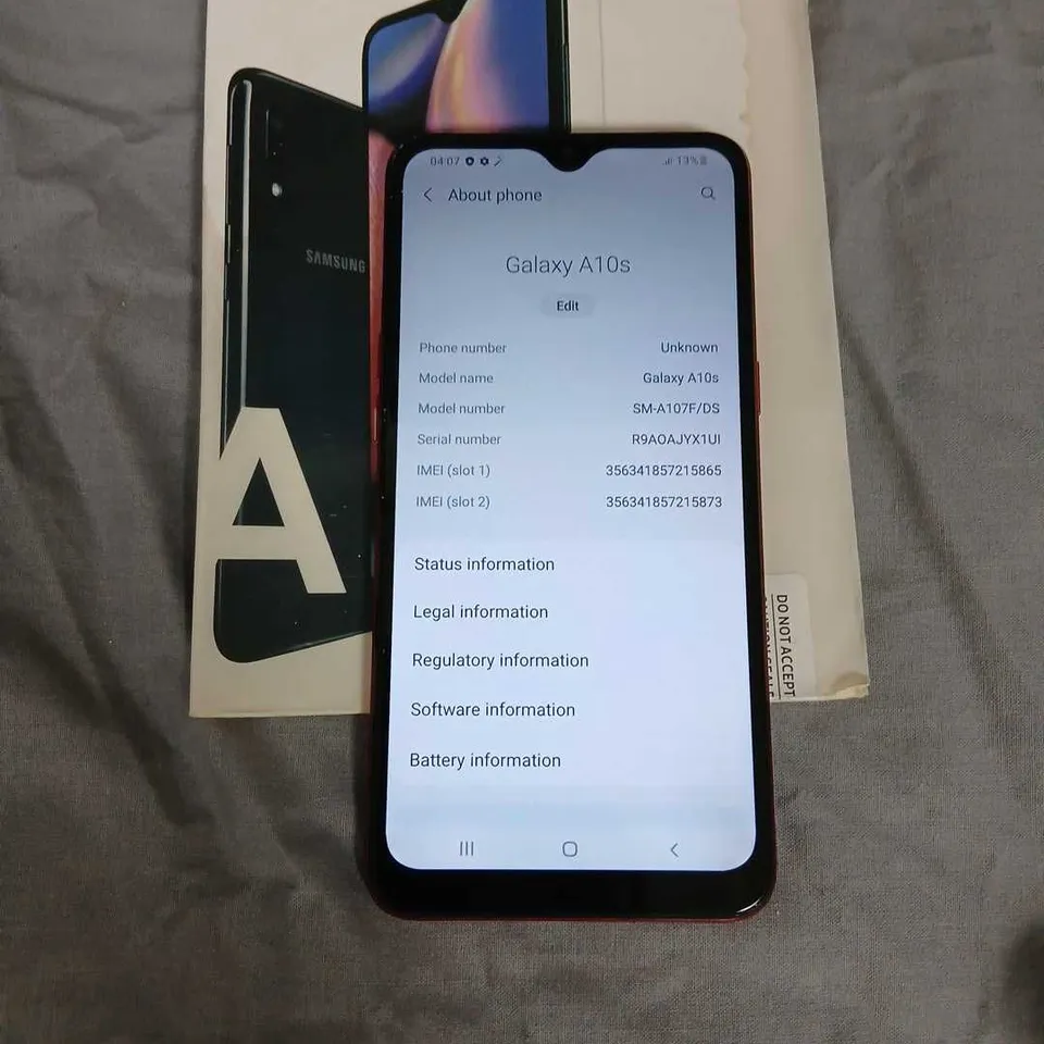 Samsung Galaxy A10 Smartphone