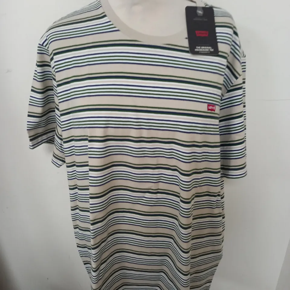 LEVIS STRIPED CREW T-SHIRT - XL