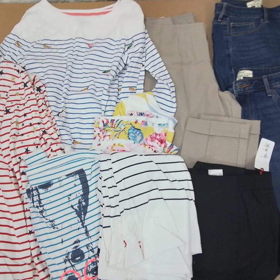 LOT OF ASSORTED CLOTHING ITEMS TO INCLUDE JOULES AND WHITE STUFF - VARIOUS SIZES