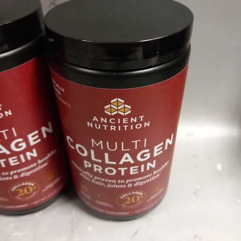 TWO TUBS OF ANCIENT NUTRITION MULTI COLLAGEN PROTEIN 242.4G