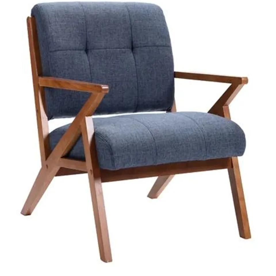 BOXED UPHOLSTERED ARMCHAIR