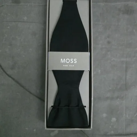 MOSS PURE SILK TIE – BLACK