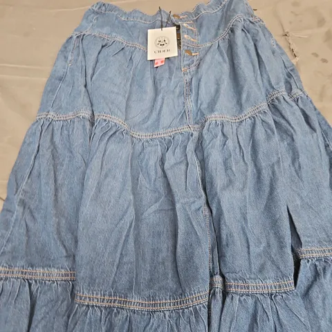 CIDER WOMENS DENIM SKIRT - SIZE M