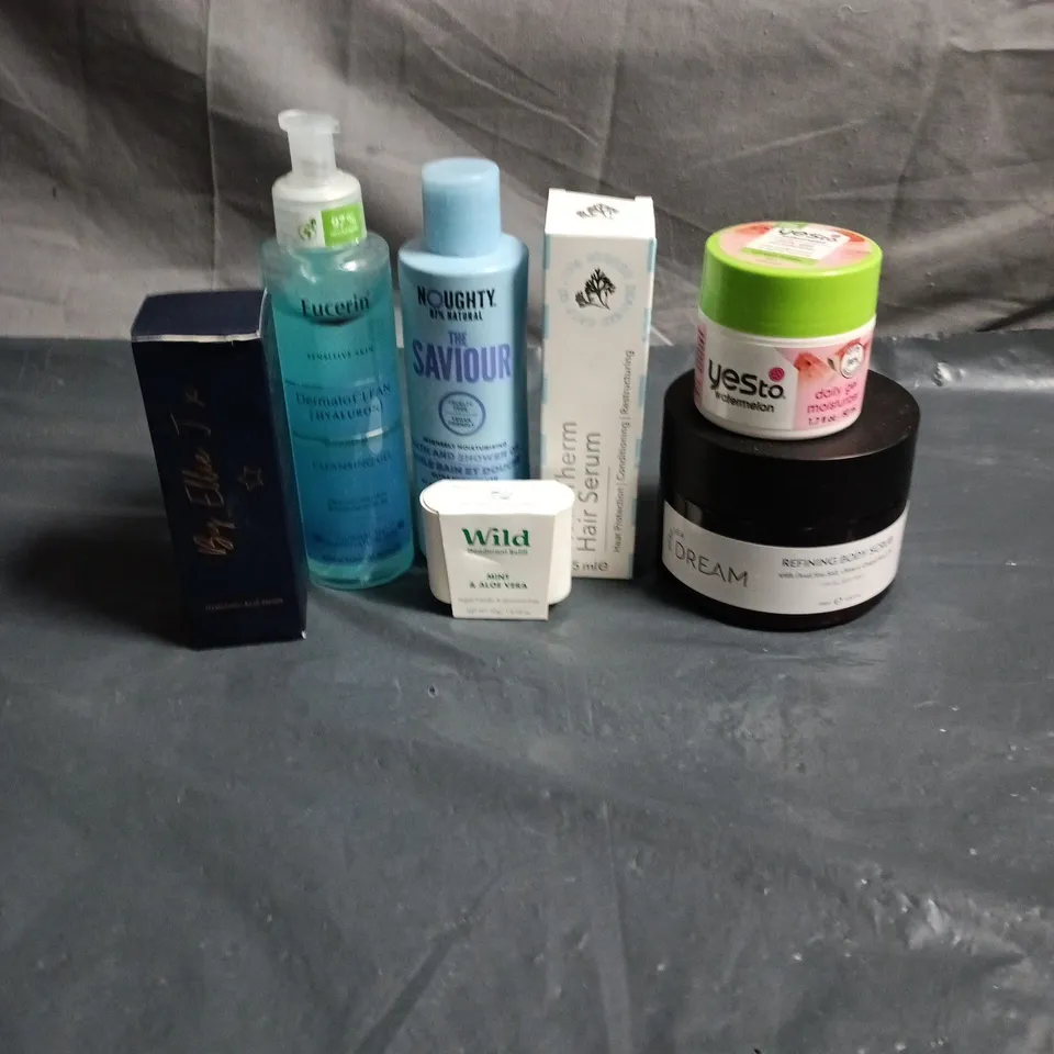 APPROXIMATEY 20 ASSORTED HEALTH AND BEAUTY PRODUCTS TO INCLUDE - EUCERIN CLEANSING GEL - WILD DEODORANT REFILL AND BY ELLIE J SERUM