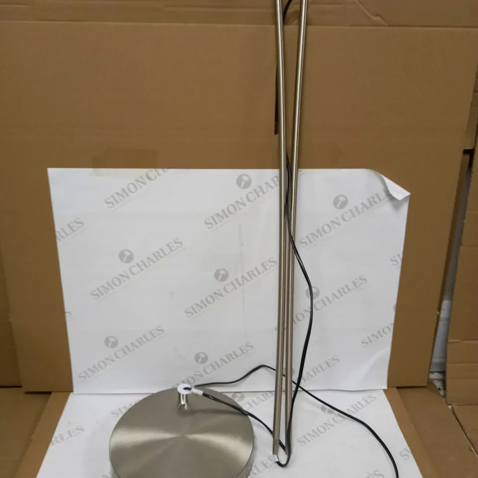 JOHN LEWIS OLIVER INTEGRATED SATIN NICKEL LED FLOOR LAMP 