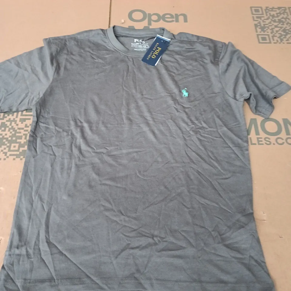 POLO RALPH LAUREN TEE IN GREY - SMALL