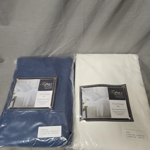 APPROXIMATELY 20 TOPAZ DUVET COVER SETS - ASSORTED COLOURS AND SIZES