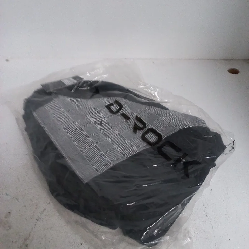NEWS CUT & SEW JACKET – BLACK CHECK, SIZE L (D-ROCK OFFICIAL)