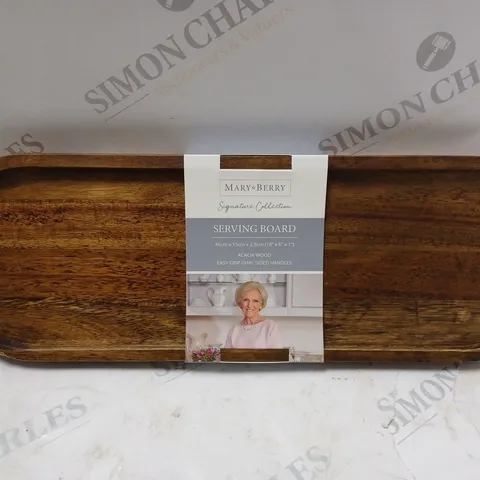 MARY BERRY SIGNATURE LONG ACACIA SERVING BOARD