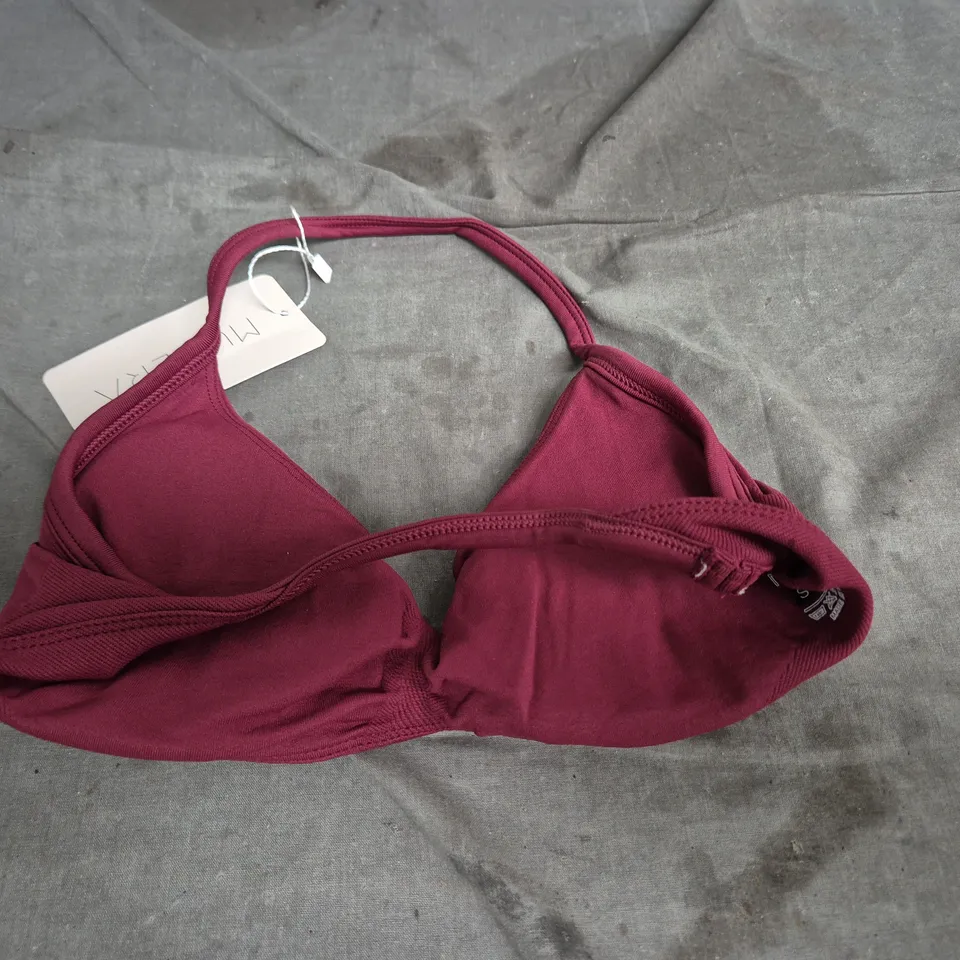 MUSERA SPORTS BRA SIZE SMALL - BURGUNDY, 