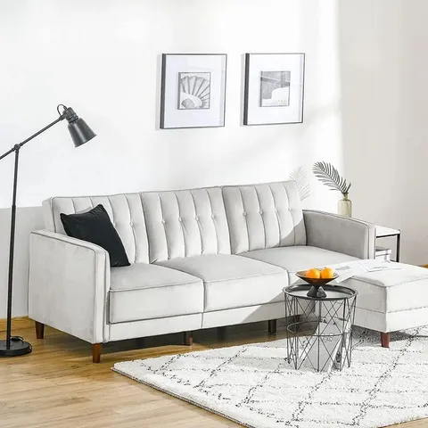 BOXED LEDA UPHOLSTERED CORNER SECTIONAL (4 BOXES)
