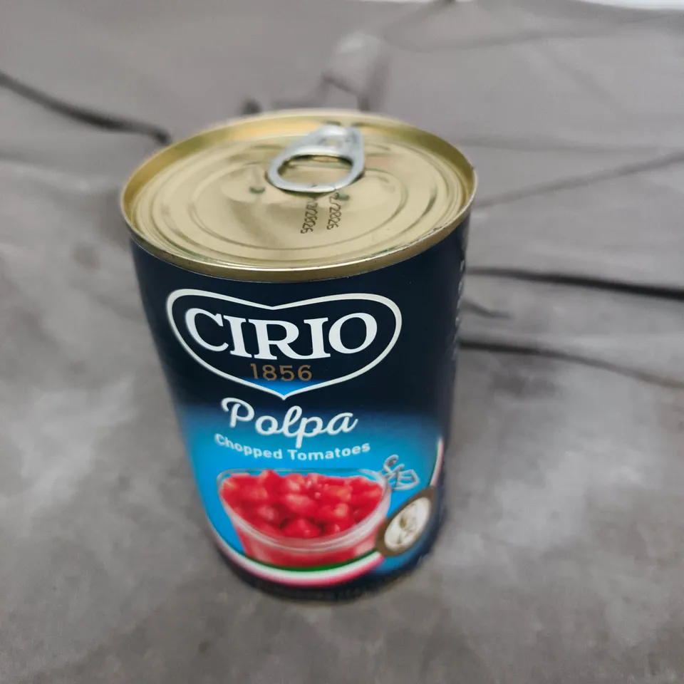 BOX OF APPROXIMATELY 10 ASSORTED FOOD ITEMS INCLUDING EASY COOK LONG GRAIN RICE AND CIRIO POLPA CHOPPED TOMATOES 