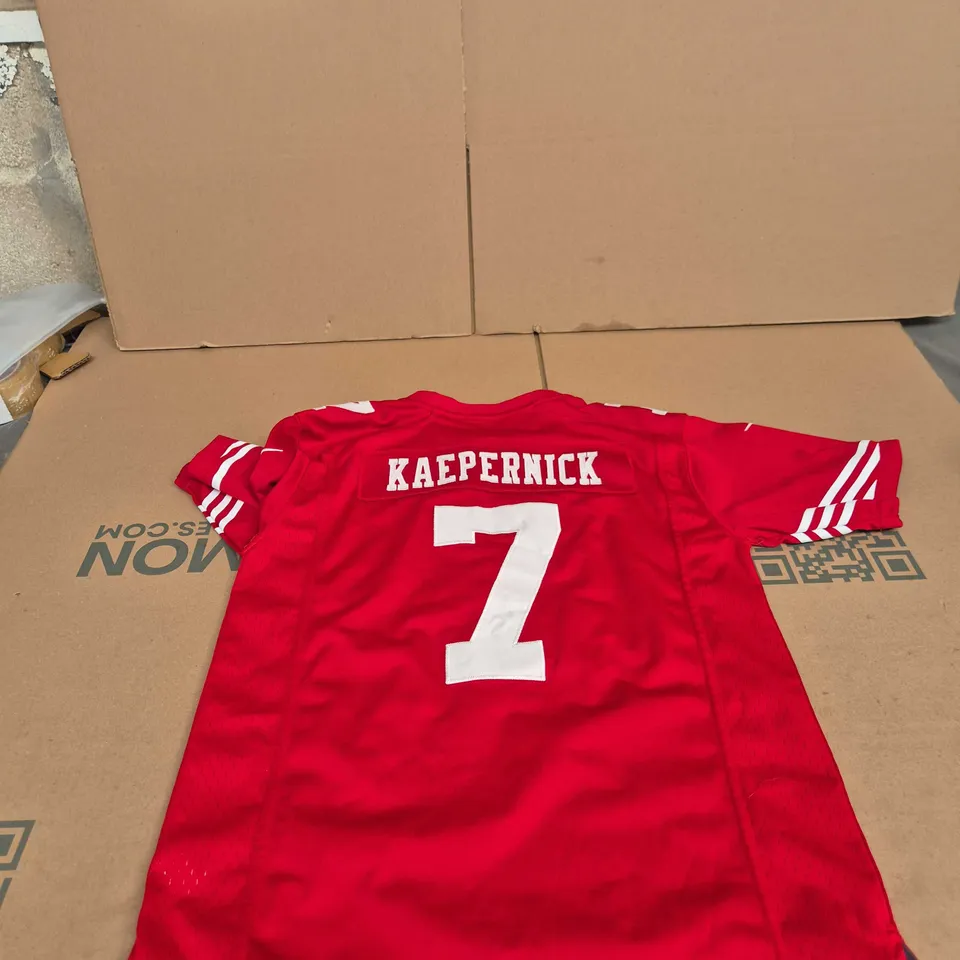 NFL ON FIELD JERSEY – RED, NUMBER 7, SAN FRANCISCO 49ERS, SIZE L