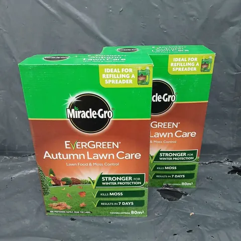 2 X SEALED MIRACLE-GRO EVERGREEN AUTUMN LAWN CARE 