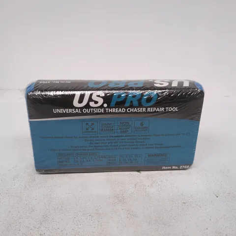 US PRO UNIVERSAL OUTSIDE THREAD CHASER REPAIR TOOL – 6 CHASERS INCLUDED (BOXED)