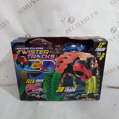 BOXED TWISTER TRACKS 3D 12 FOOT TRAX SET WITH CAR & CAR SHELL