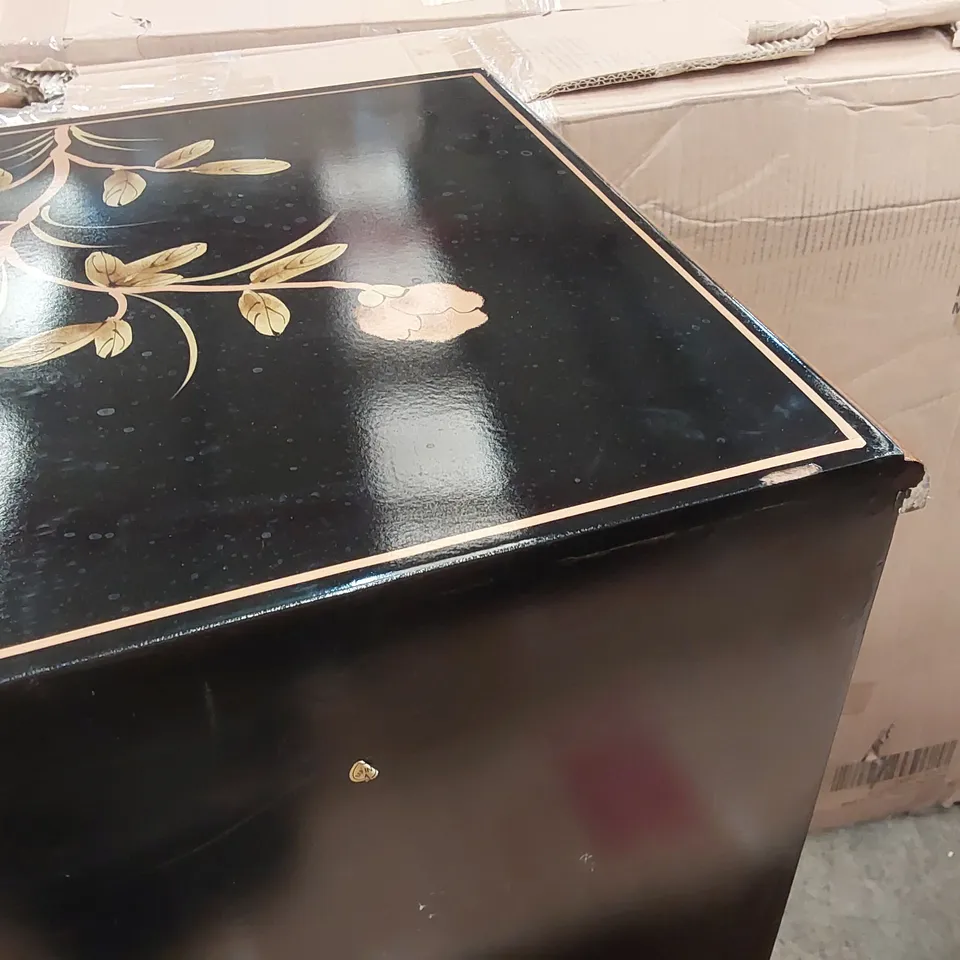 MOTHER OF PEARL BOW FRONT ORIENTAL CHINESE SIDEBOARD