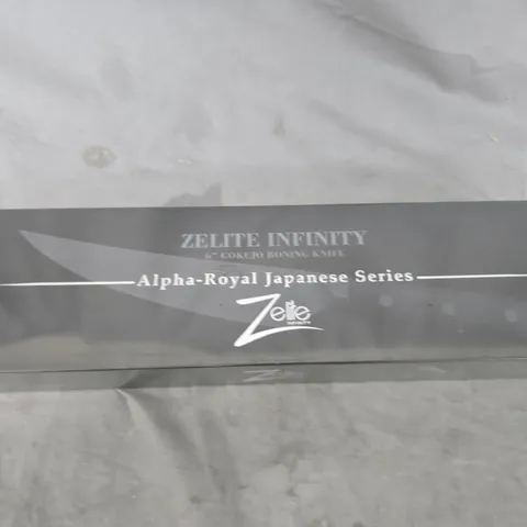 ZELITE INFINITY ALPHA-ROYAL JAPANESE SERIES 6IN BONING KNIFE – BOXED