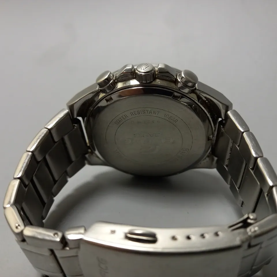 CASIO EDIFICE 5579 EFR-564 DY MEN'S SILVER STEEL WATCH