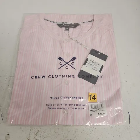 CREW CLOTHING TAMARA BLOUSE – ORCHID PINK, UK SIZE 14