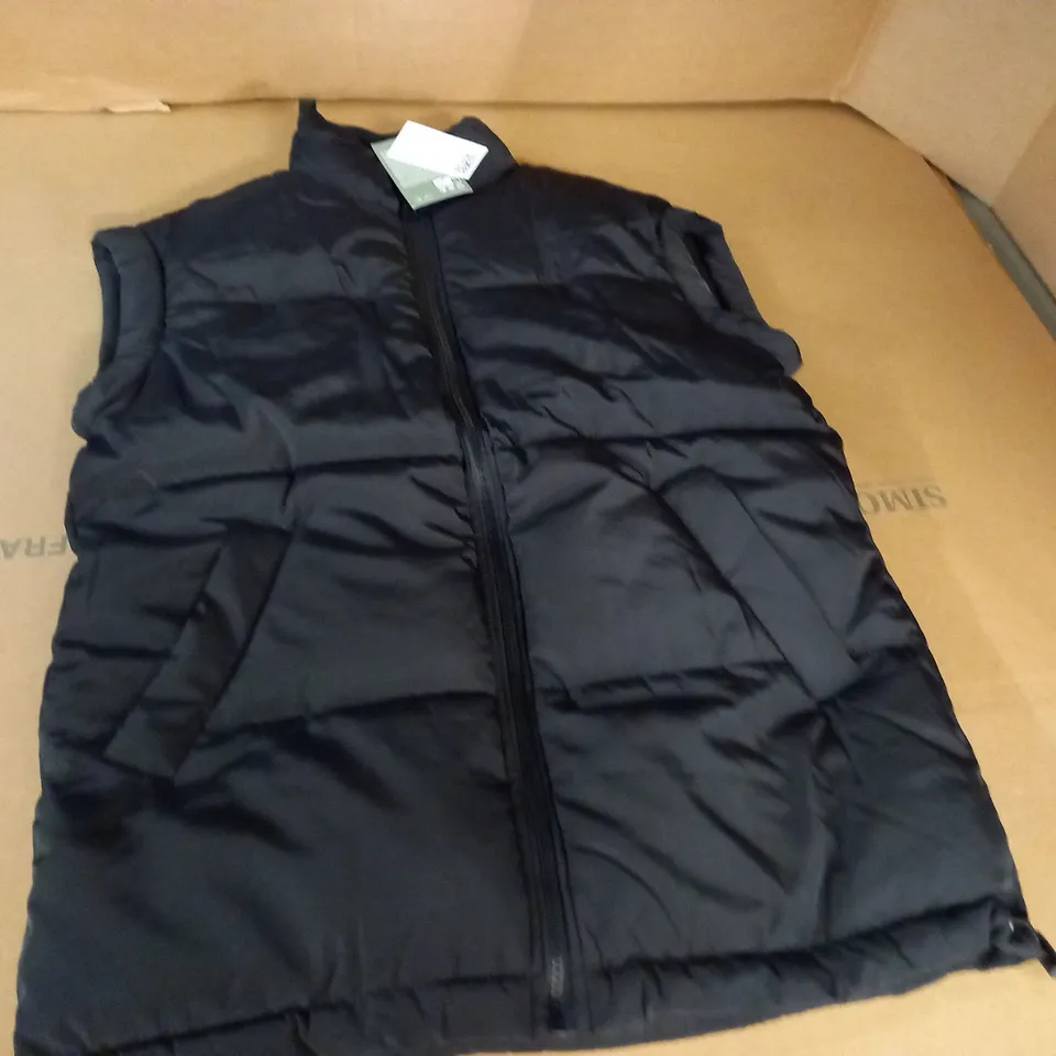 DIVIDED BLACK PADDED GILET - XS