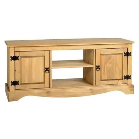BOXED CORONA 2 DOOR FLAT SCREEN TV UNIT (1 BOX)
