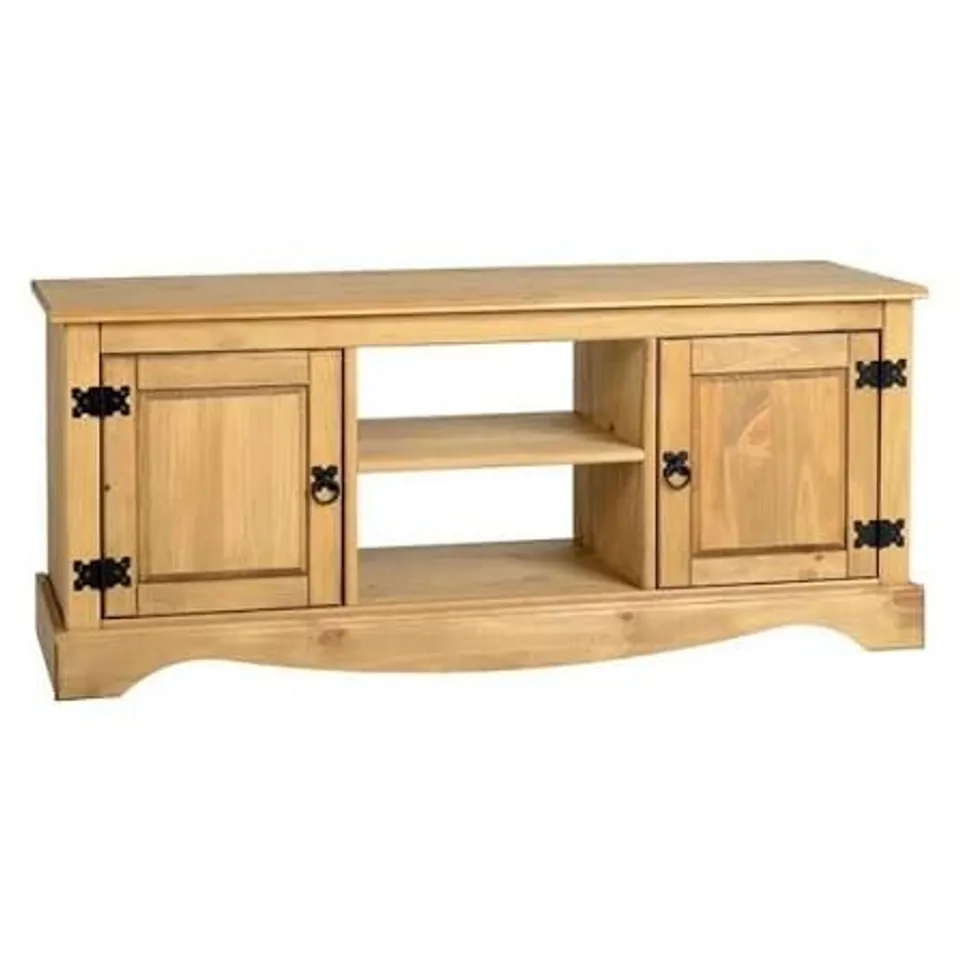 BOXED CORONA 2 DOOR FLAT SCREEN TV UNIT (1 BOX)