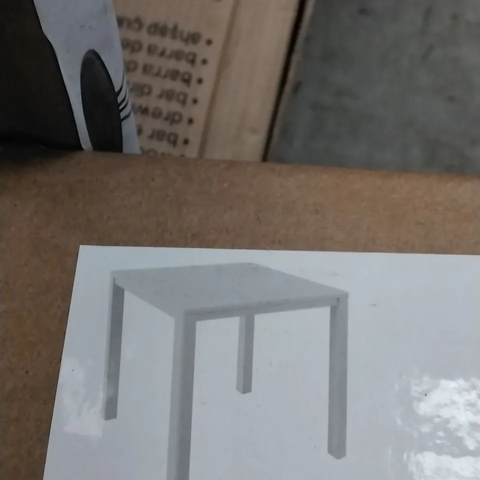 BOXED SANTORIN ALUMINUM TABLE 