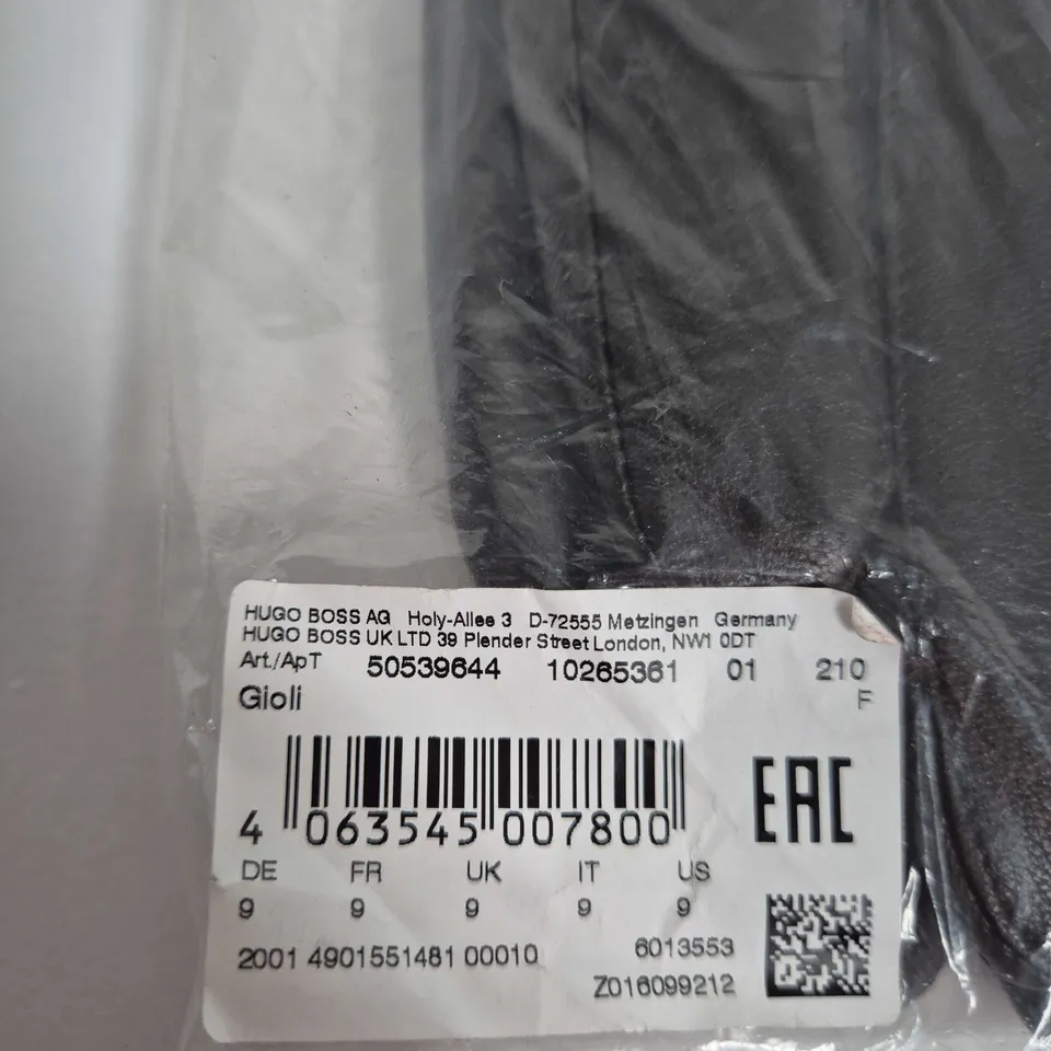 HUGO BOSS GIOLI LEATHER GLOVES – BLACK