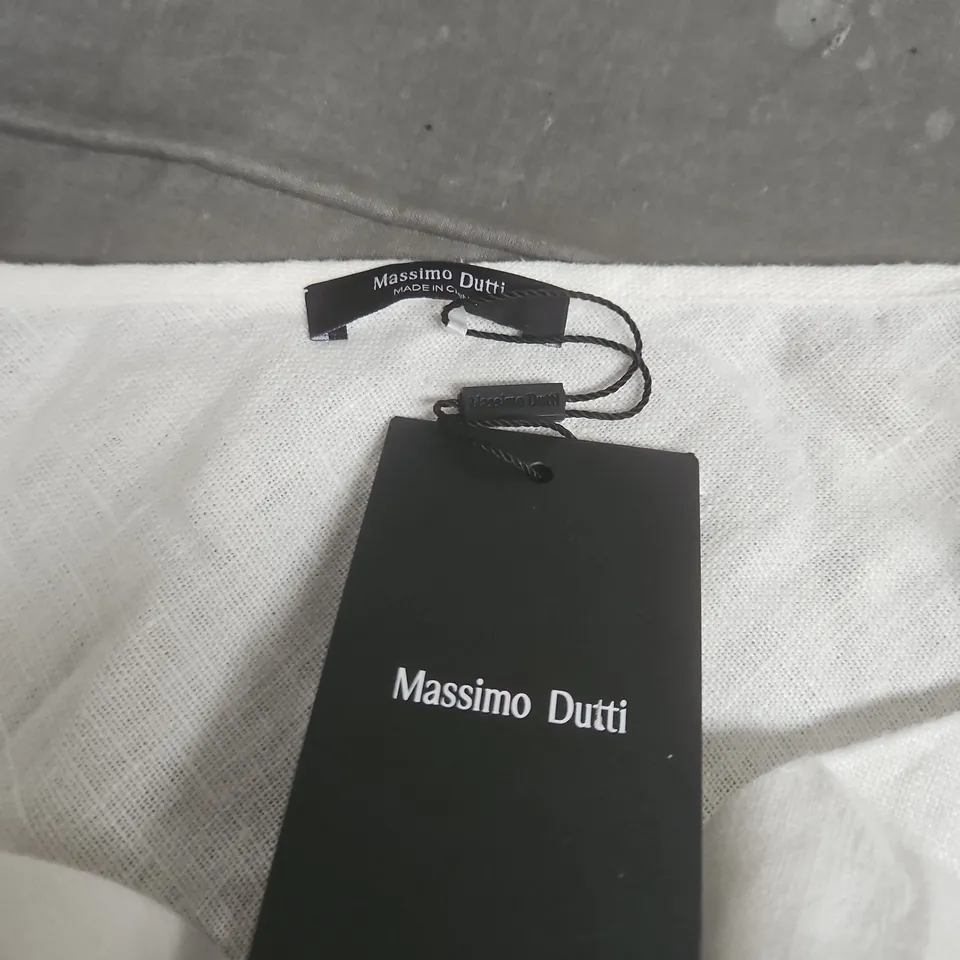 MASSIMO DUTTI WOMEN'S WHITE TOP – UK 14