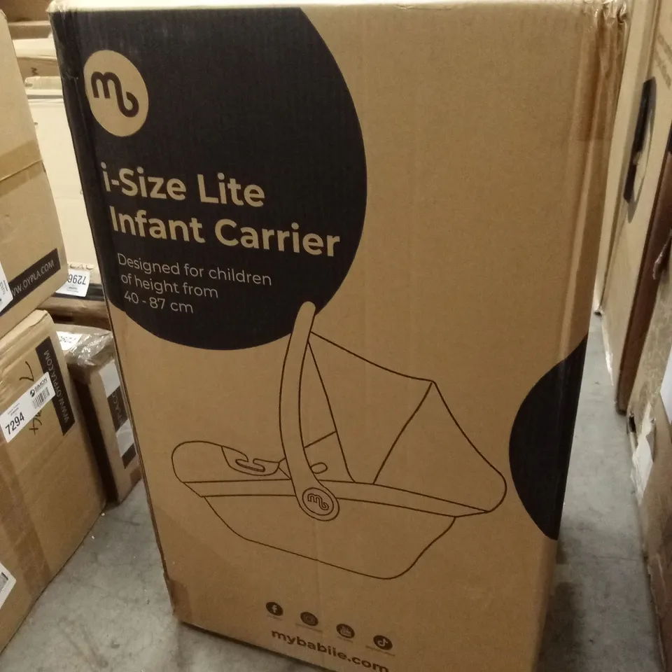 BOXED MYBABIIE I-SIZE LITE INFANT CARRIER - BLACK