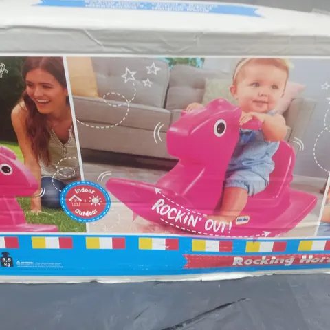 BOXED LITTLE TIKES ROCKING HORSE - PINK - COLLECTION ONLY