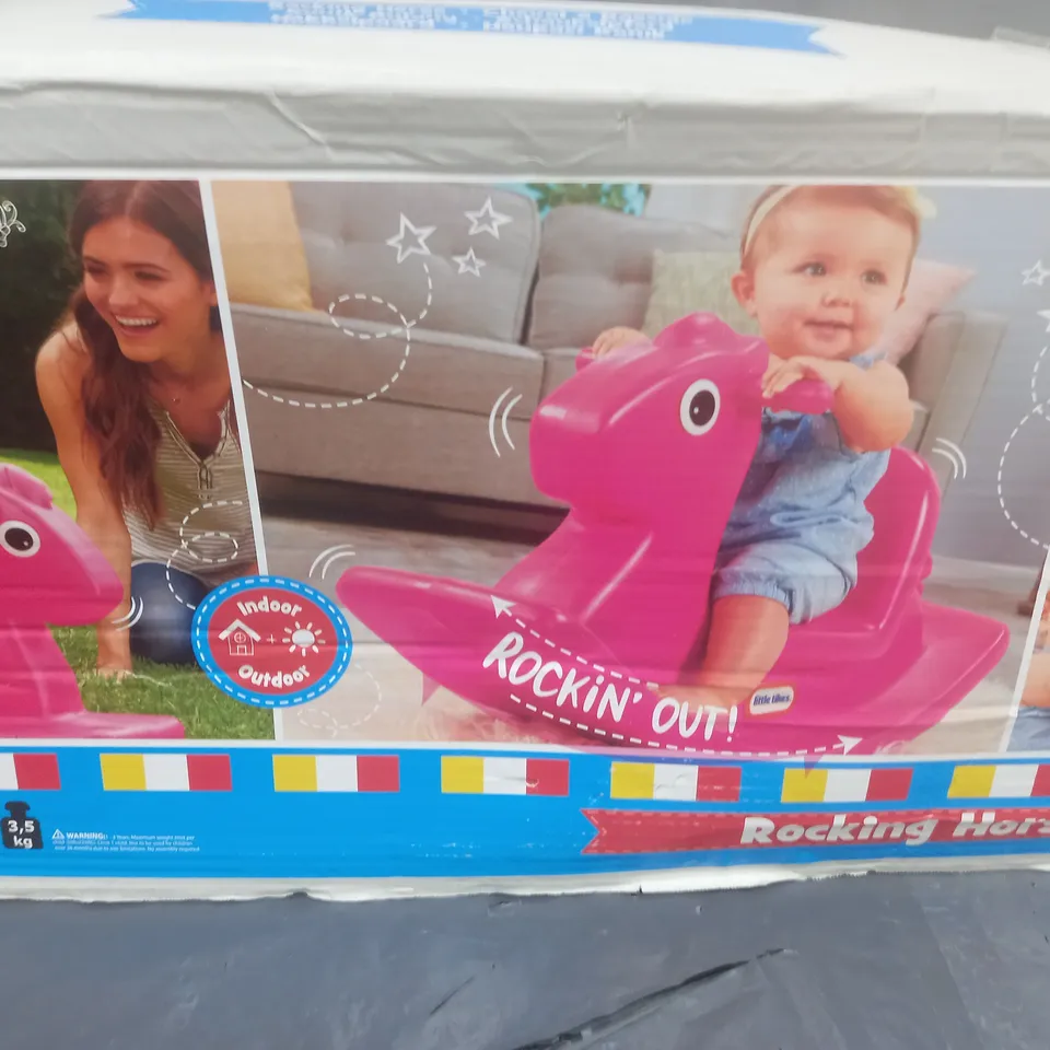 BOXED LITTLE TIKES ROCKING HORSE - PINK - COLLECTION ONLY RRP £30