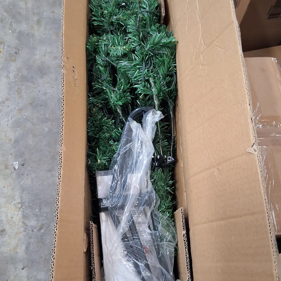 BOXED PRE-LIT SEASONAL TREE WITH STAND - SIZE UNSPECIFIED 
