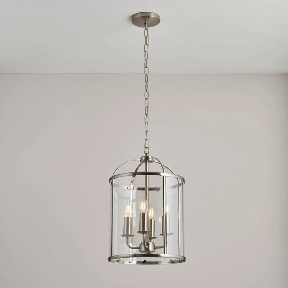 BOXED FRANSON 4- LIGHT LANTERN PENDANT 