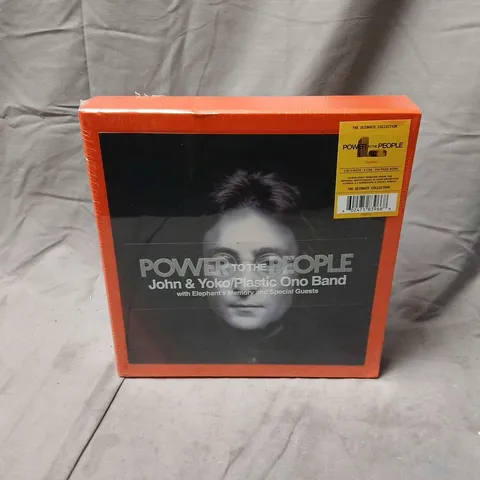 SEALED POWER TO THE PEOPLE: JOHN & YOKO PLASTIC ONO BAND ULTIMATE COLLECTION BOX SET (3 BLU-RAYS, 9 CDS, 204-PAGE BOOK)