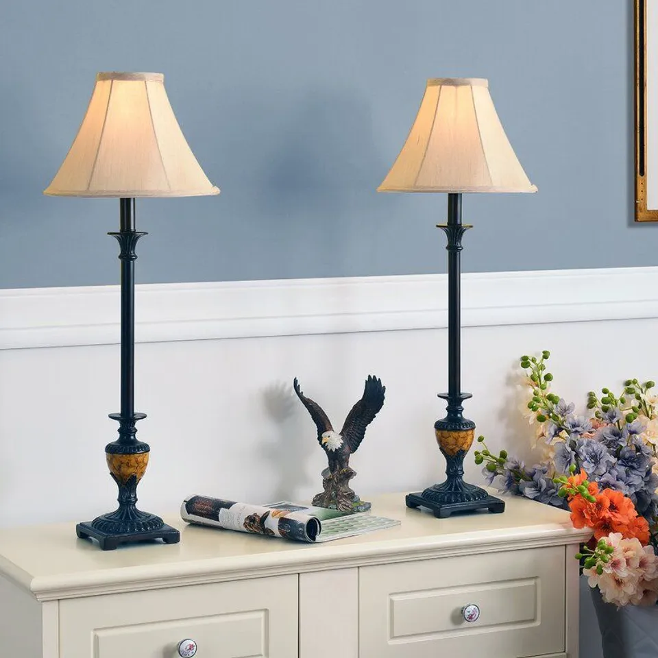 BOXED DAN BUFFET TABLE LAMP